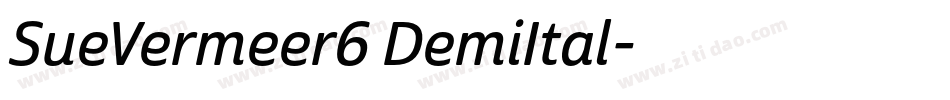 SueVermeer6 DemiItal字体转换
